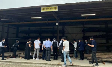 古材倉庫 君津工場の関係者披露会